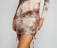 Pull Closer Tie Dye Mini Dress