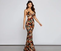 All Eyes On Me Floral Eyelet Maxi Dress