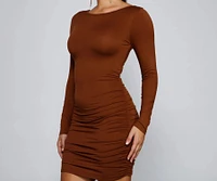 Elevated Chic Ruched Mini Dress