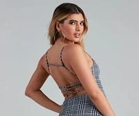 Trendy Stunner Plaid Mini Dress
