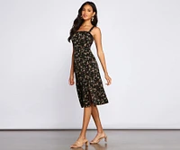 Floral Babe Sleeveless Midi Dress