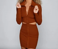Daring Chic Cutout Mini Dress