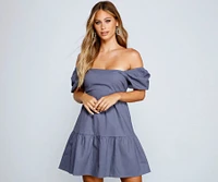Effortless And Pretty A-Line Mini Dress