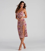 Endless Sun Crepe Knit Midi Dress