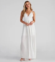 Boho Breeze Crochet Maxi Dress
