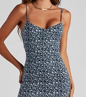 Cutest Look Floral Mini Dress