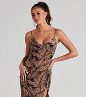 Palm Perfect Tropical Midi Dress