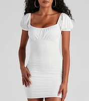 Sweet Treat Puff Sleeve Mini Dress