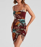 Out Of Office Ruched Mini Dress