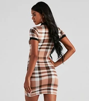Keep It Check Plaid Mini Dress