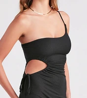 Effortless Summer Style Knit Midi Dress