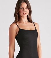 Timeless Love Rib Knit Maxi Dress