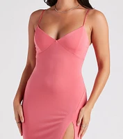Minimalistic Sultry Midi Dress