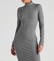 Feeling Good Turtleneck Maxi Dress