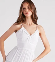 Sunshine On My Mind Linen Midi Dress
