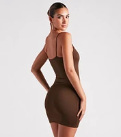 Smooth Essential Square Neck Mini Dress