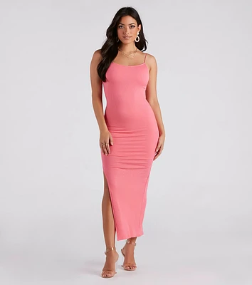 Casually Cool Slit Maxi Dress