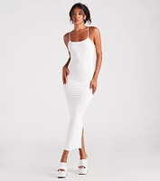 Looking Sensational Smooth Knit Maxi Dress