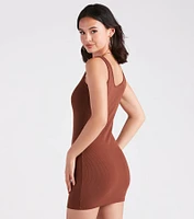 Loving Basics V-Neck Bodycon Tank Dress