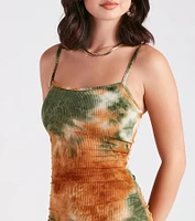 Finders Keepers Tie Dye Mini Dress