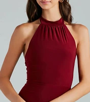 Classic Allure Sleeveless A-Line Short Dress