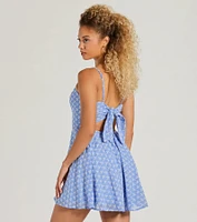 Sway With Me Eyelet Lace Skater Dress