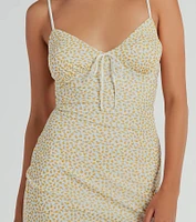 Darling Ditsy Floral V-Neck Mini Dress