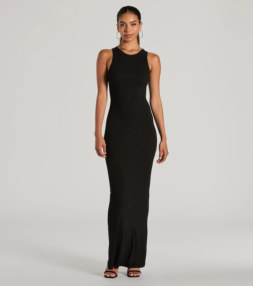 Laid Back Fave Crew Neck Tank Maxi Dress