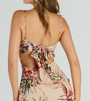Currently Paradise V-Neck Tropical Midi Dress
