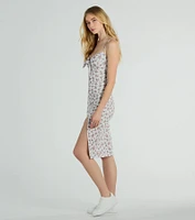 Frolic Floral Tie Midi Dress