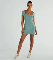 Oh So Sweet Tie Back A-Line Mini Dress