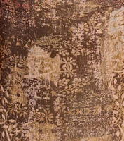 Perfect Style Cowl Neck Slit Paisley Maxi Dress