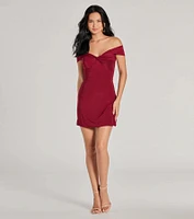 Elevated Chic Off-The-Shoulder A-Line Mini Dress