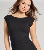 Many Admirers Open Back Bodycon Midi Dress