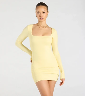 Remarkable Allure Long Sleeve Mini Dress
