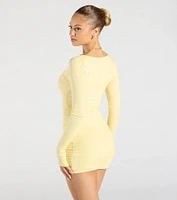 Remarkable Allure Long Sleeve Mini Dress