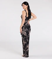 Tulum One-Shoulder Tropical Maxi Dress
