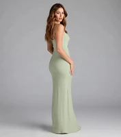 Vacay Mode Buckle Cutout Slit Maxi Dress