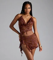 Sultry Glam Cutout Halter Mini Dress