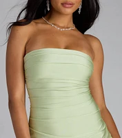When The Sun Goes Down Tie Back Mini Dress