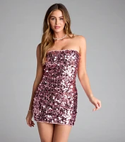 Hit The Scene Sequin Tube Mini Dress