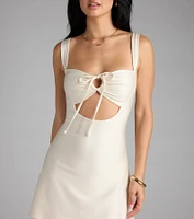 All I Wanted Cutout A-Line Mini Dress