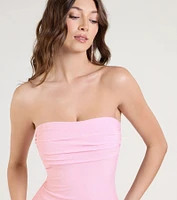 Just A Party Glitter A-Line Mini Dress