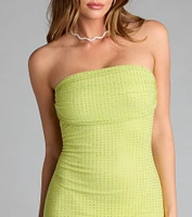 Moonlit Magic Rhinestone Tube Mini Dress