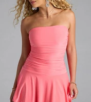 Totally Crushing A-Line Mini Dress