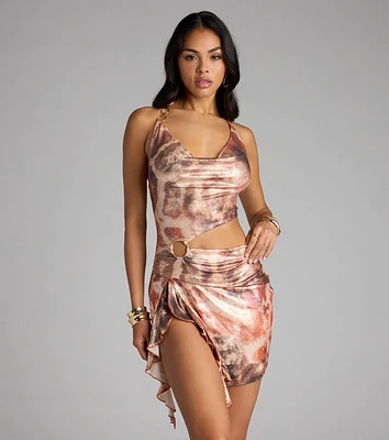 Glow Mode Activated Leopard Mini Dress