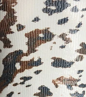Greener Pastures Cow Print Sequin Tube Mini Dress