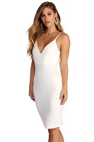Graceful Lace Open Back Midi Dress