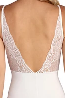 Graceful Lace Open Back Midi Dress