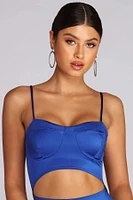 Sultry Satin Mini Dress